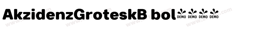 AkzidenzGroteskB bol字体转换